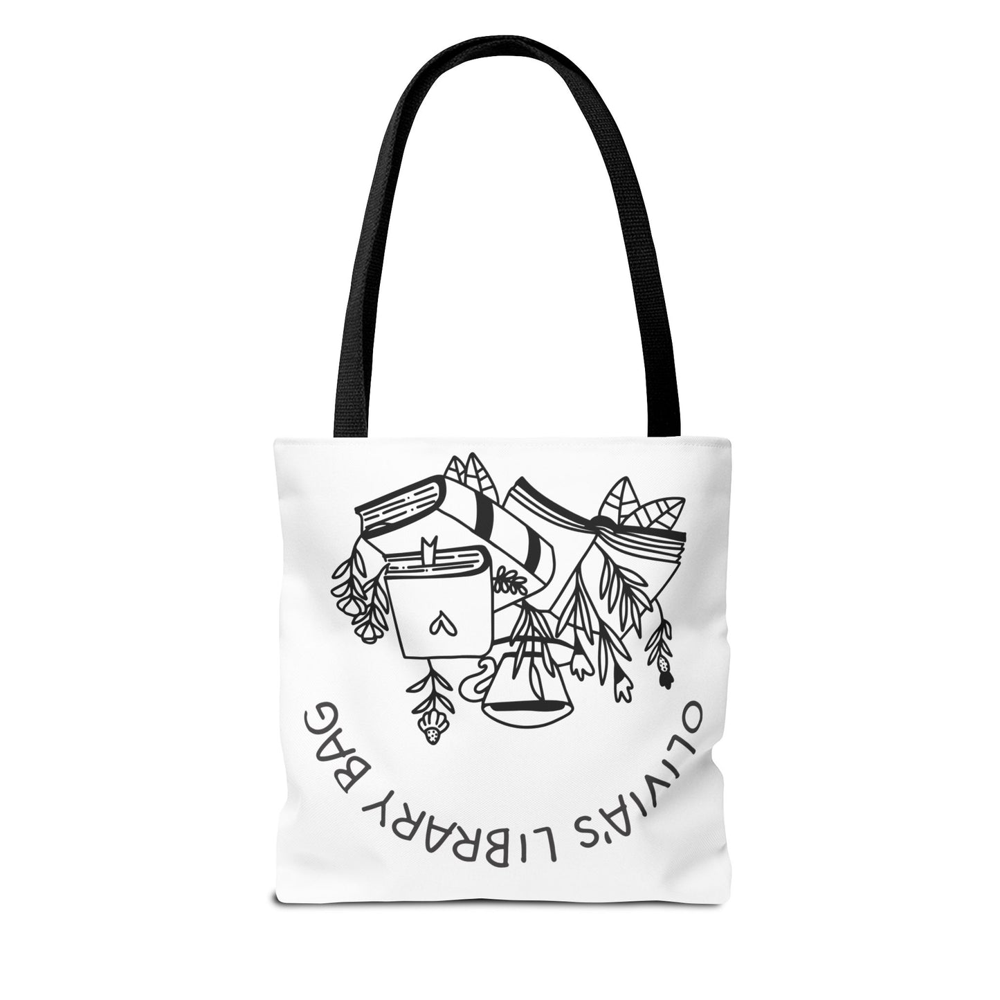 Personalized Library Tote Bag, Book Lover's Gift, Reading Bag, Bookish Tote for Libraries, Cute Literary Accessory, Gift for Students