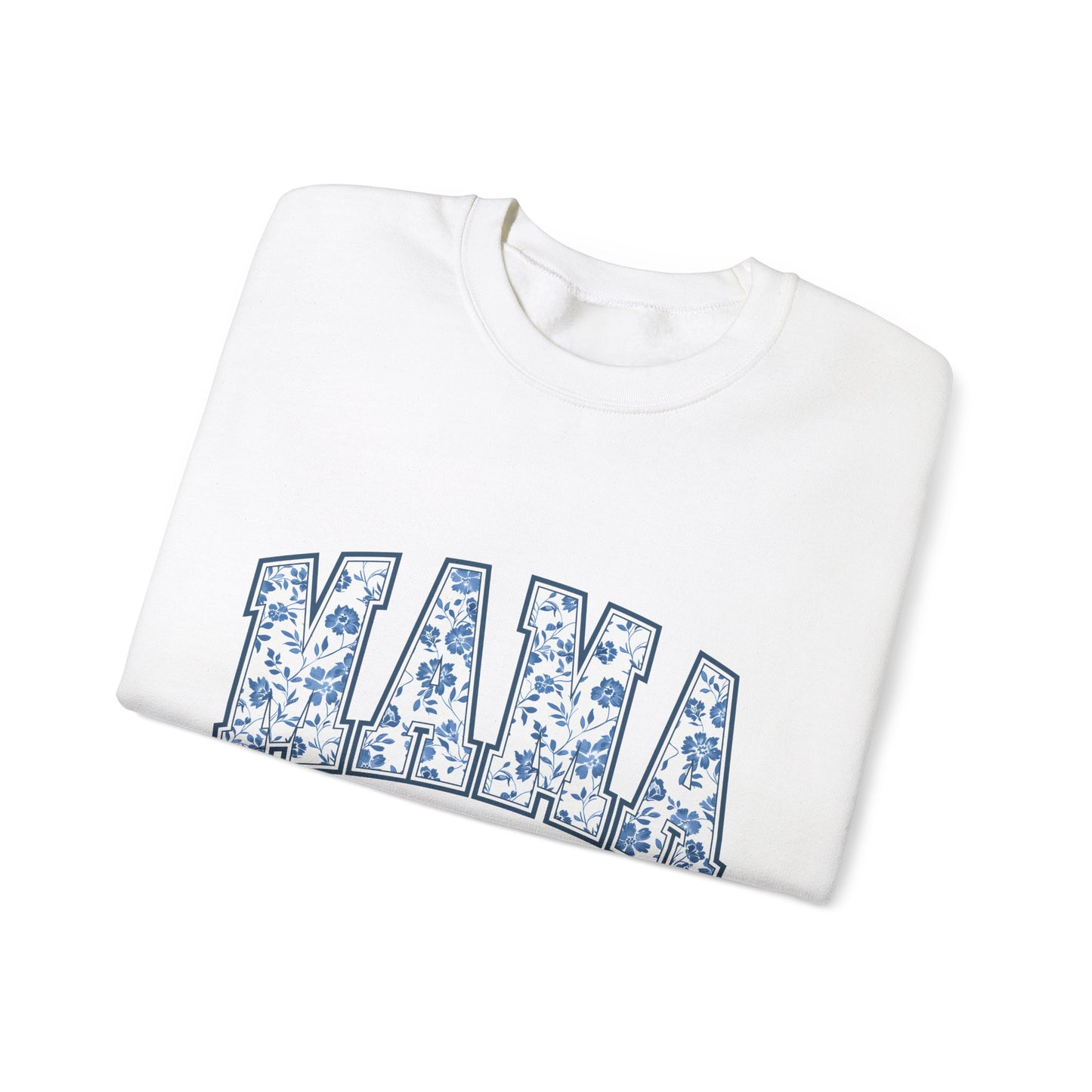 Mama Chinoiserie Sweatshirt, Cozy Unisex Crewneck, Gift for Mom, Mother's Day Clothing, Relaxed Fit for Everyday Wear, Chinoiserie