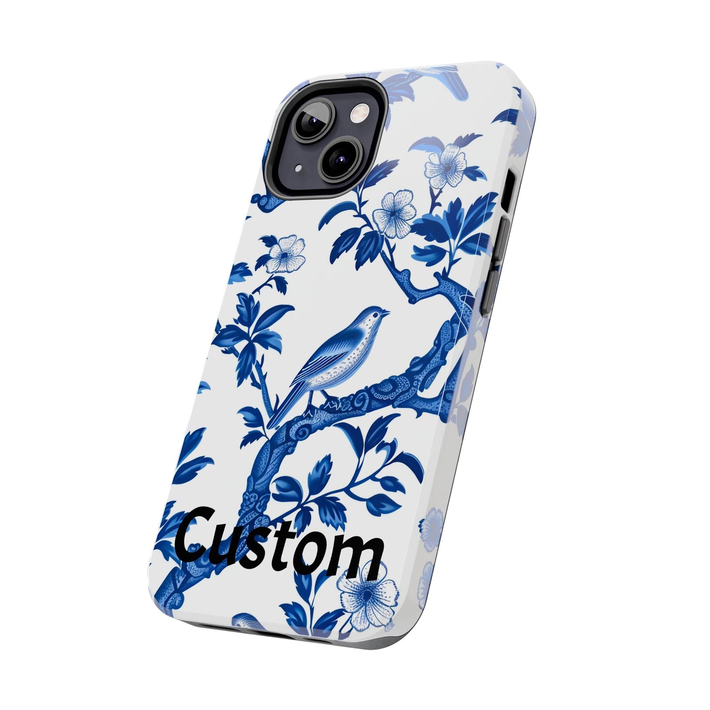 Chinoiserie Tough Phone Cases, Custom, Personalize, compatible with iPhone, phone cover, custom phone cover, chinoiserie design, trending