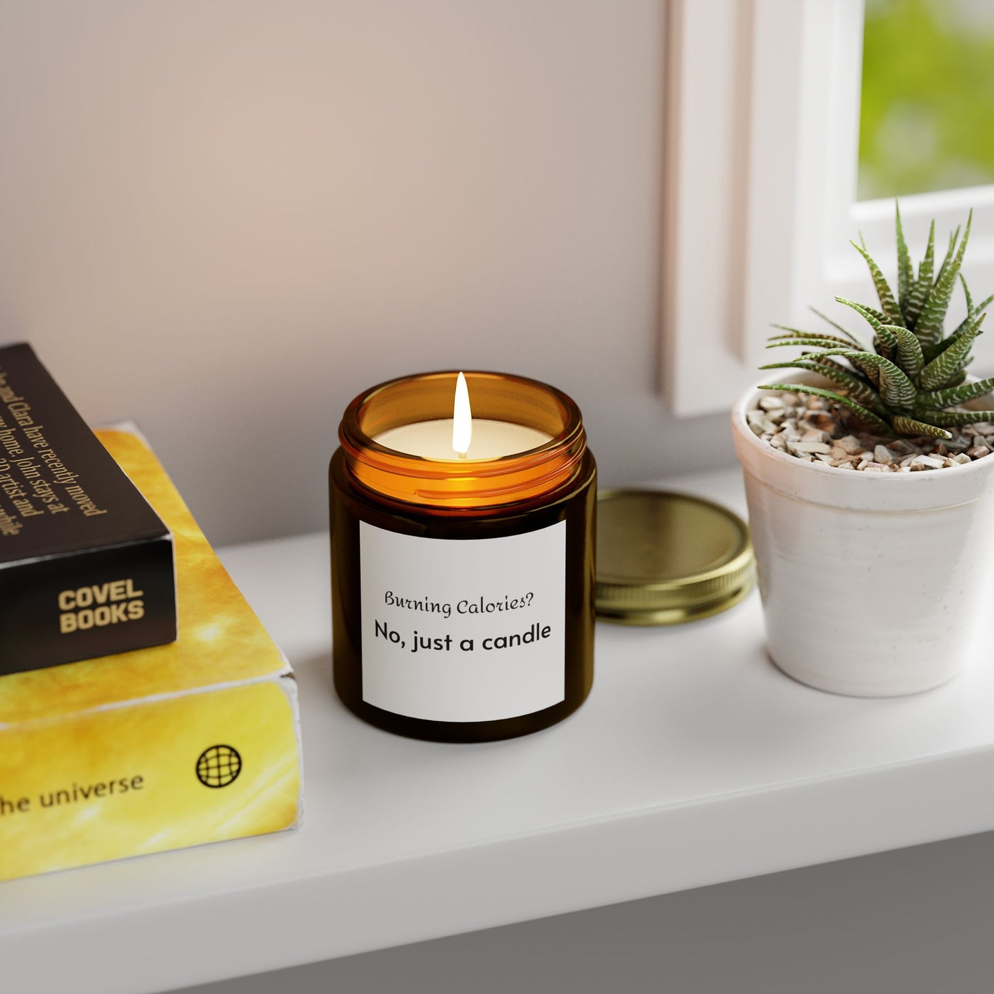 Humorous Scented Candle | Coconut Apricot Wax | Self-Care, Home Decor, Relaxation