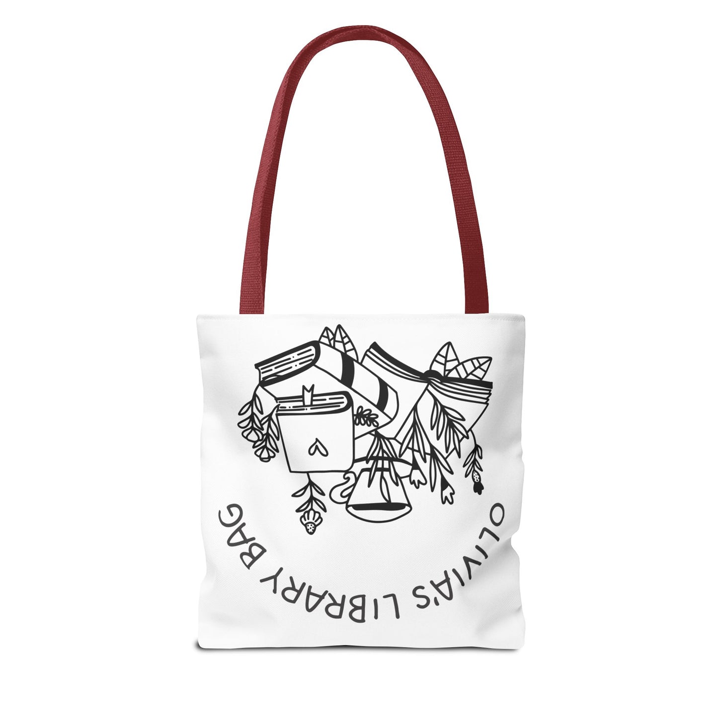 Personalized Library Tote Bag, Book Lover's Gift, Reading Bag, Bookish Tote for Libraries, Cute Literary Accessory, Gift for Students