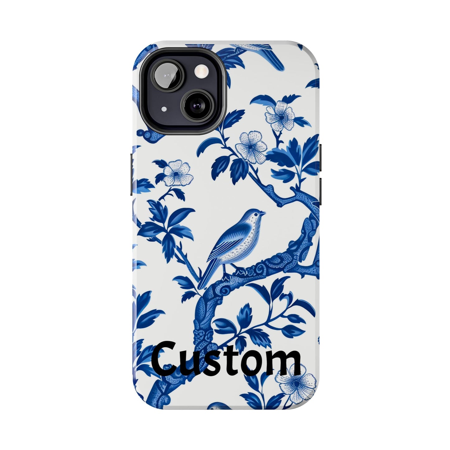 Chinoiserie Tough Phone Cases, Custom, Personalize, compatible with iPhone, phone cover, custom phone cover, chinoiserie design, trending