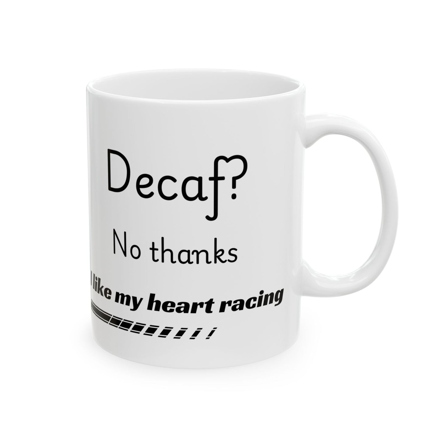 Funny Racing Ceramic Mug - Gift for Car Enthusiasts, Humorous Coffee Cup, Birthday Present, Office Desk Decor, Auto Lover Mug