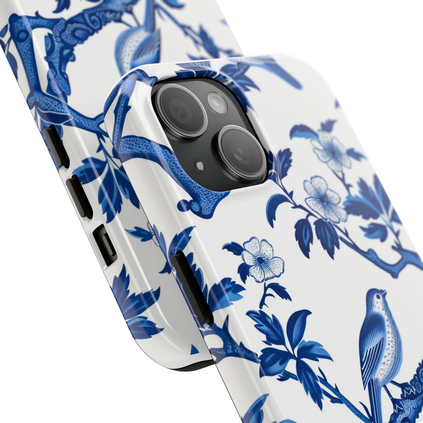 Chinoiserie Tough Phone Cases, Custom, Personalize, compatible with iPhone, phone cover, custom phone cover, chinoiserie design, trending