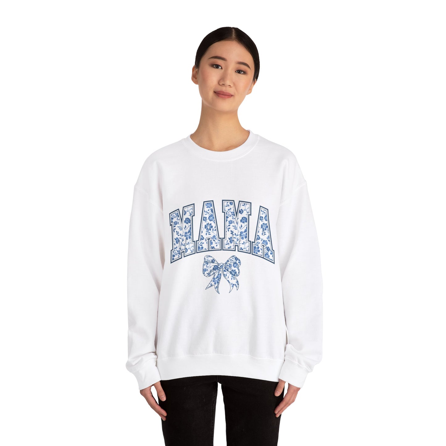 Mama Chinoiserie  Sweatshirt, Cozy Unisex Crewneck, Gift for Mom, Mother's Day Clothing, Relaxed Fit for Everyday Wear, Chinoiserie