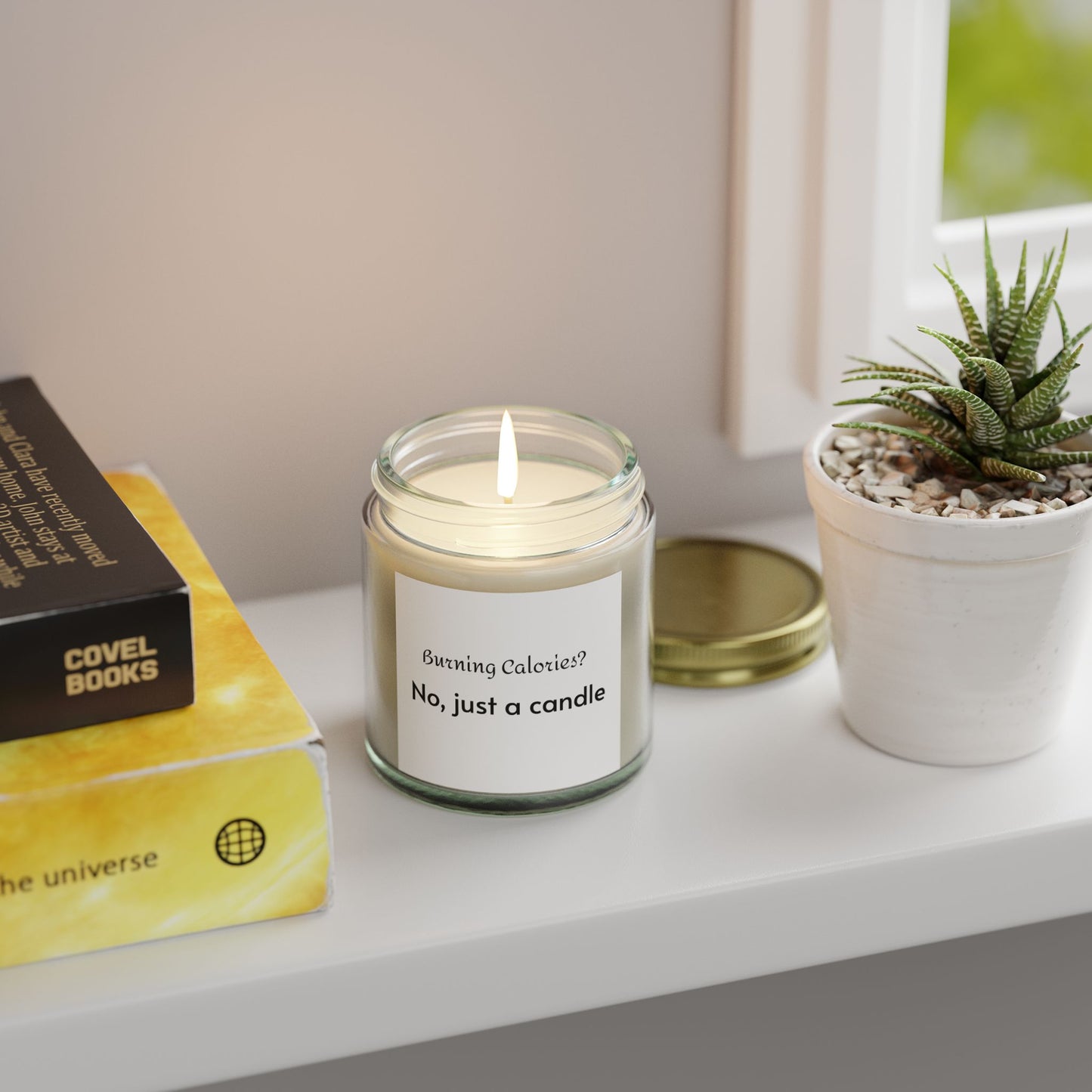 Humorous Scented Candle | Coconut Apricot Wax | Self-Care, Home Decor, Relaxation