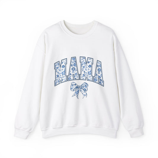Mama Chinoiserie  Sweatshirt, Cozy Unisex Crewneck, Gift for Mom, Mother's Day Clothing, Relaxed Fit for Everyday Wear, Chinoiserie