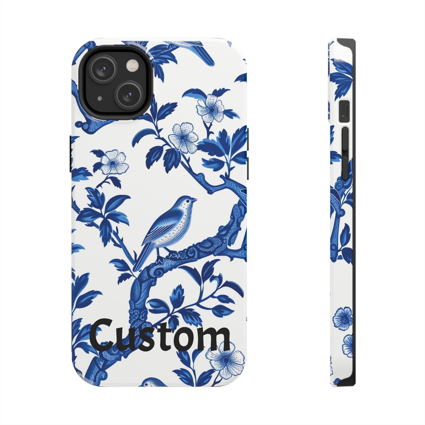 Chinoiserie Tough Phone Cases, Custom, Personalize, compatible with iPhone, phone cover, custom phone cover, chinoiserie design, trending