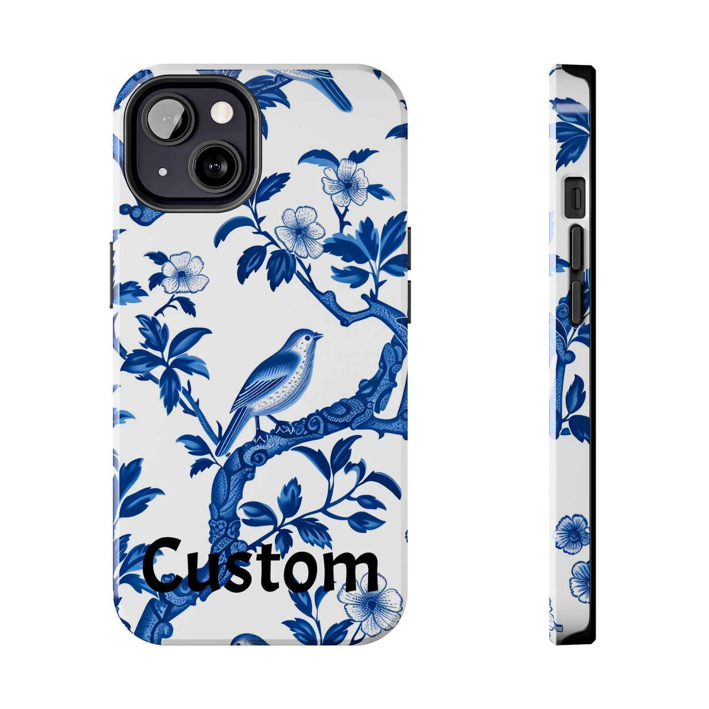 Chinoiserie Tough Phone Cases, Custom, Personalize, compatible with iPhone, phone cover, custom phone cover, chinoiserie design, trending