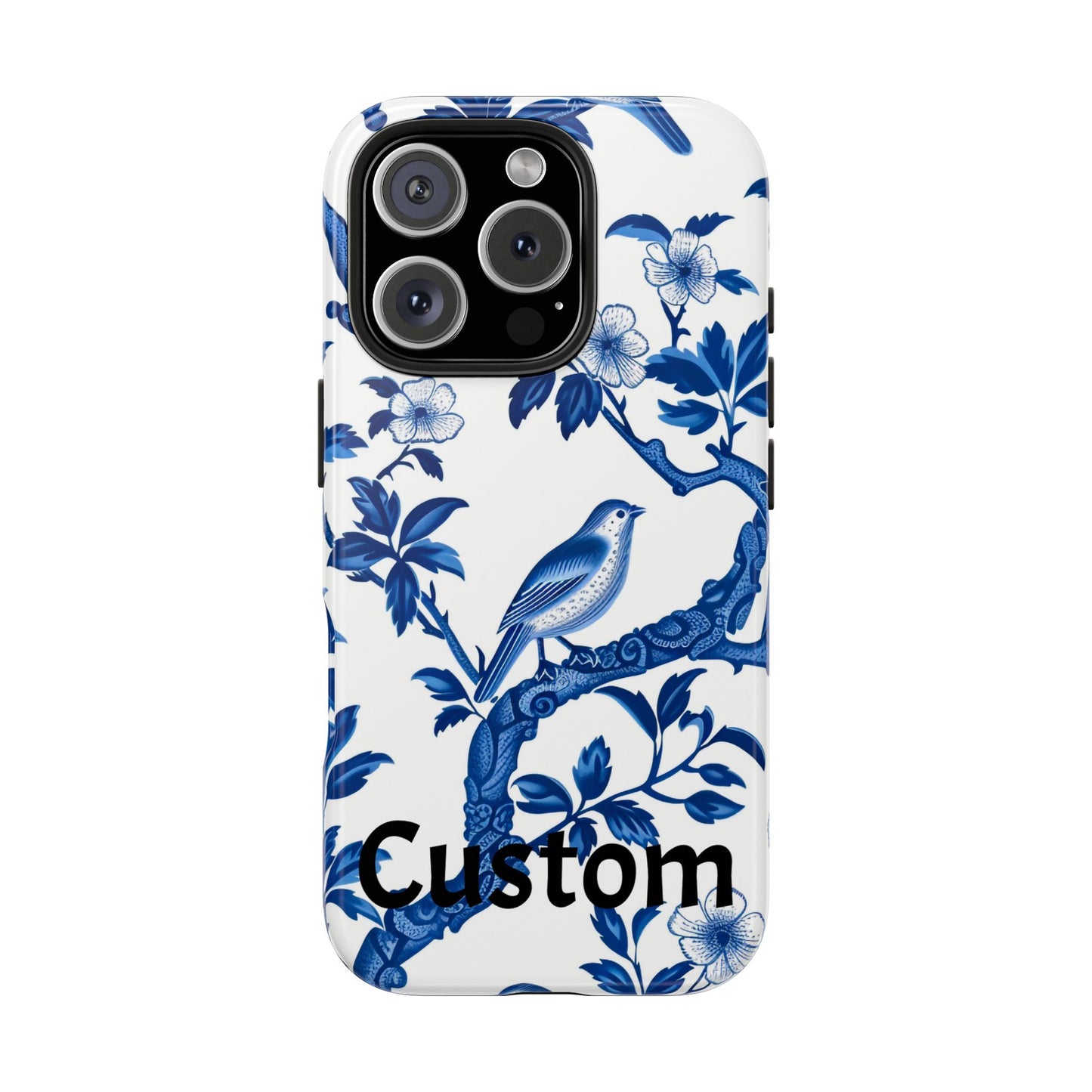 Chinoiserie Tough Phone Cases, Custom, Personalize, compatible with iPhone, phone cover, custom phone cover, chinoiserie design, trending