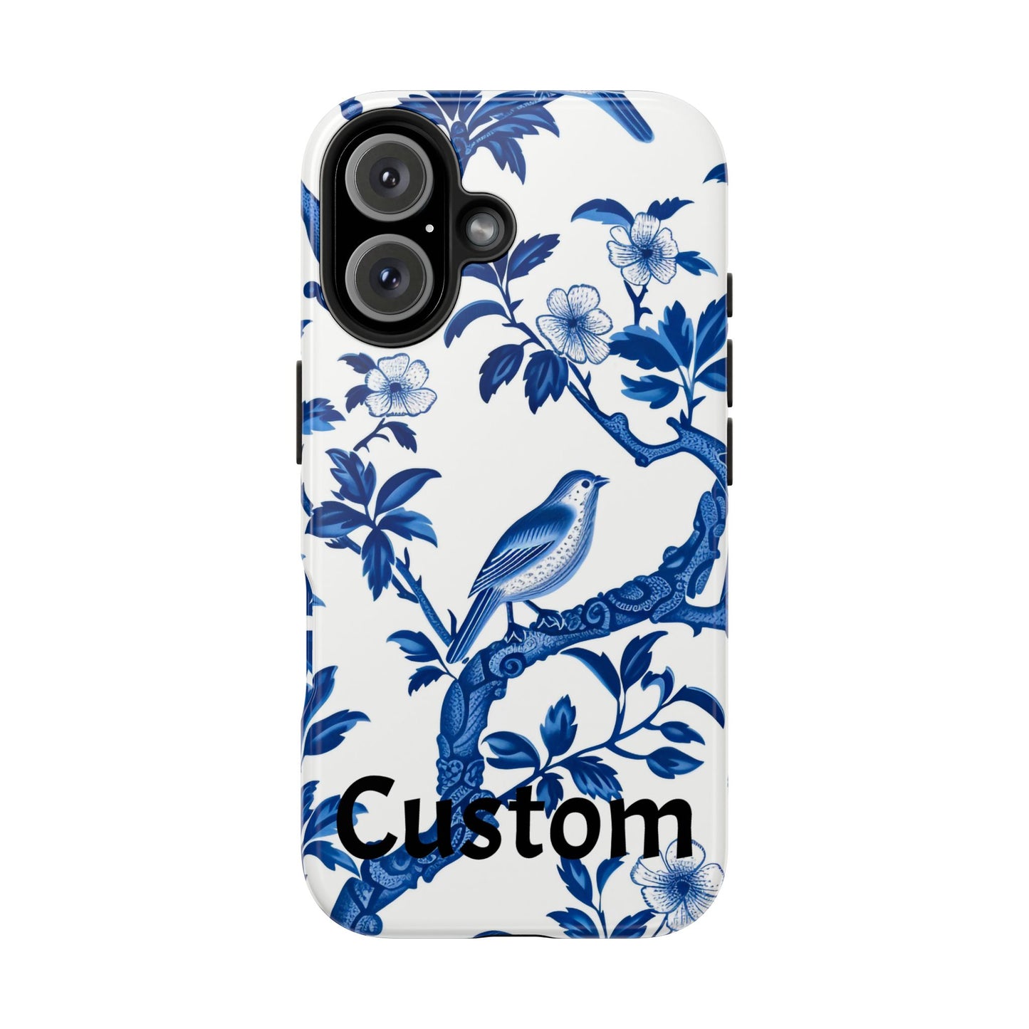Chinoiserie Tough Phone Cases, Custom, Personalize, compatible with iPhone, phone cover, custom phone cover, chinoiserie design, trending