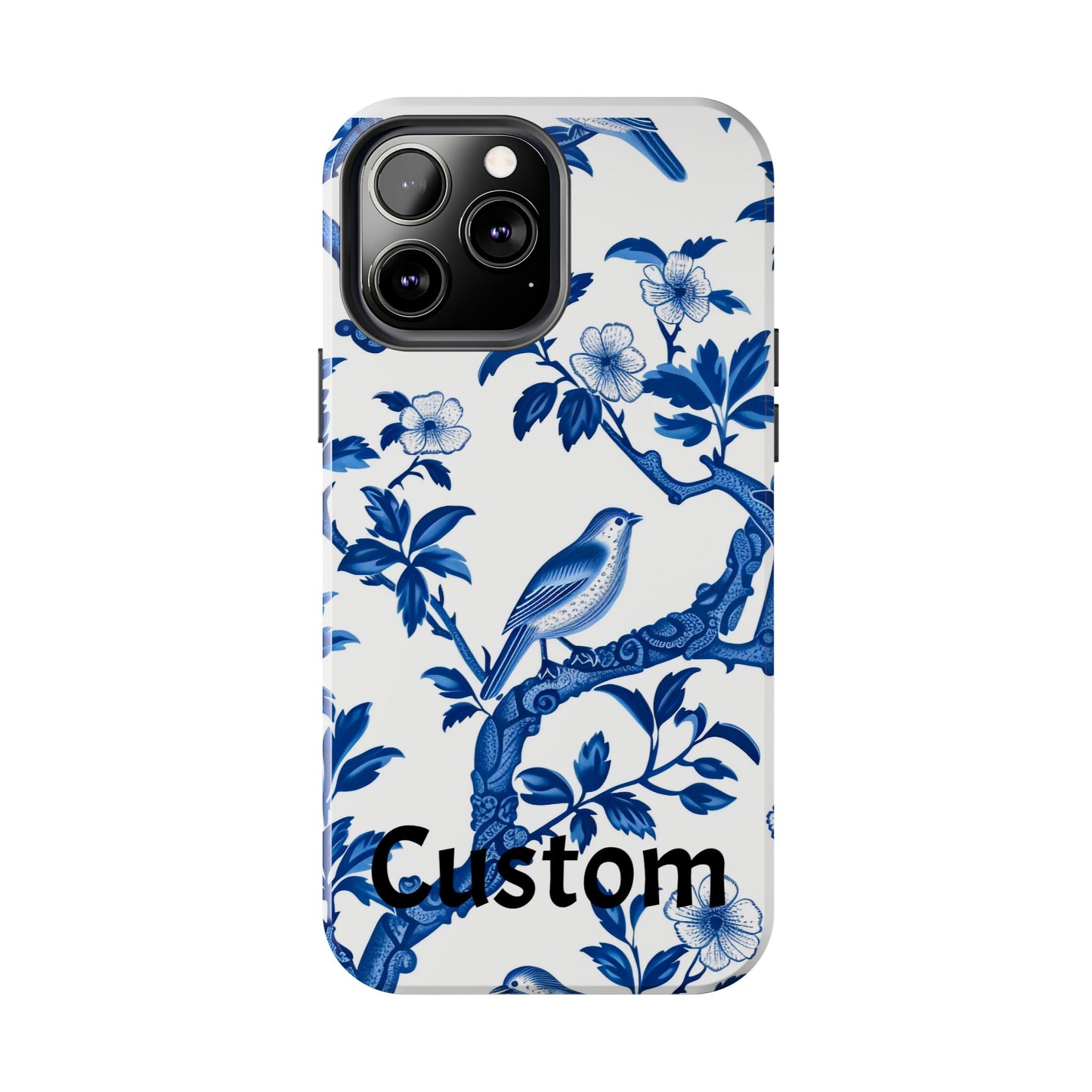 Chinoiserie Tough Phone Cases, Custom, Personalize, compatible with iPhone, phone cover, custom phone cover, chinoiserie design, trending