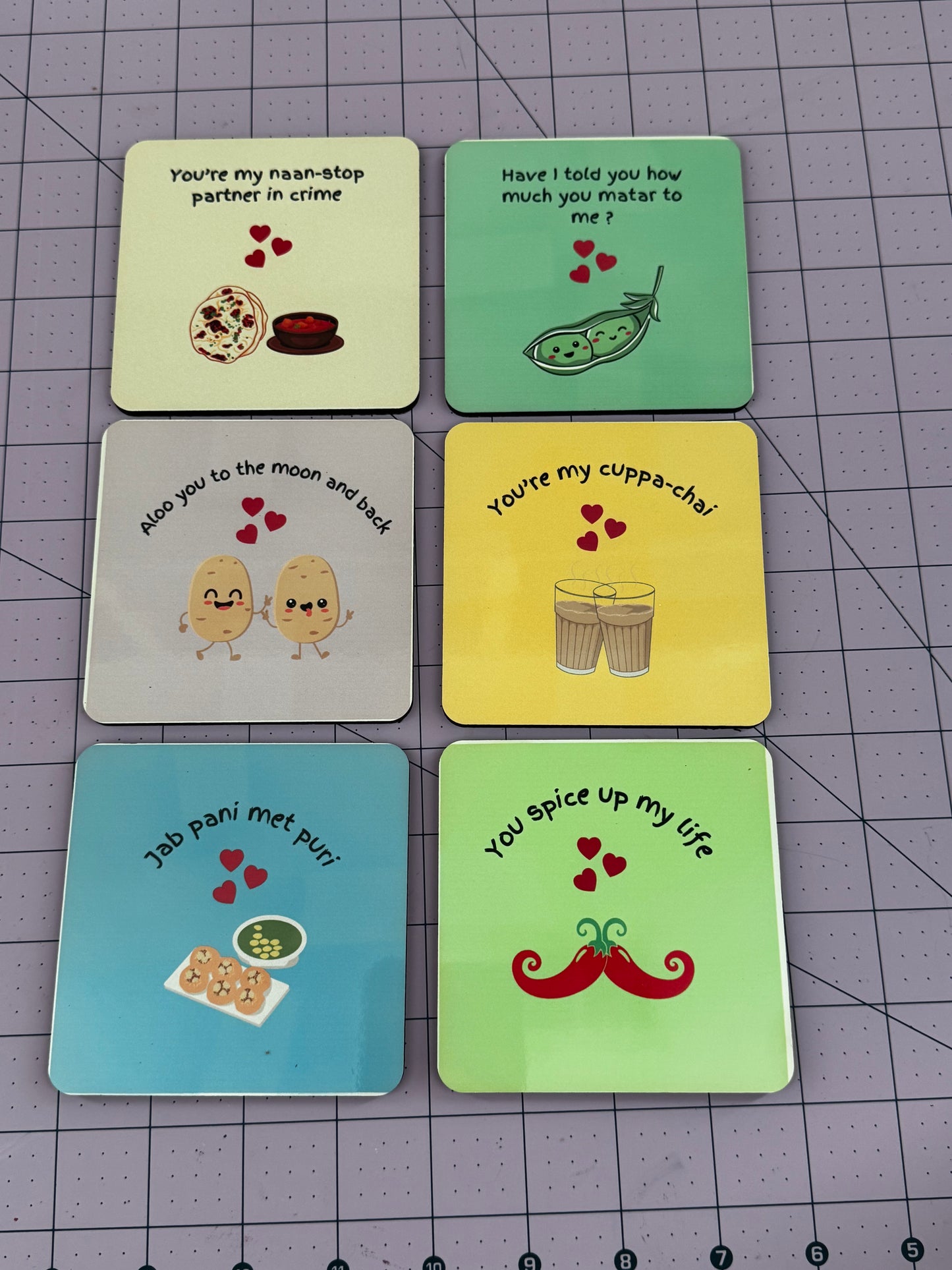 Funny Food Coaster set